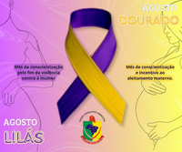 Agosto Lilás e Dourado