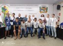 Equipe de futsal masculino é homenageada por conquista de medalha no JEMG