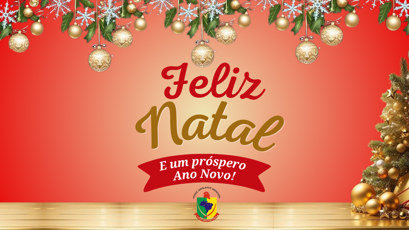 Mensagem de Natal e Ano Novo da Câmara Municipal de Bicas