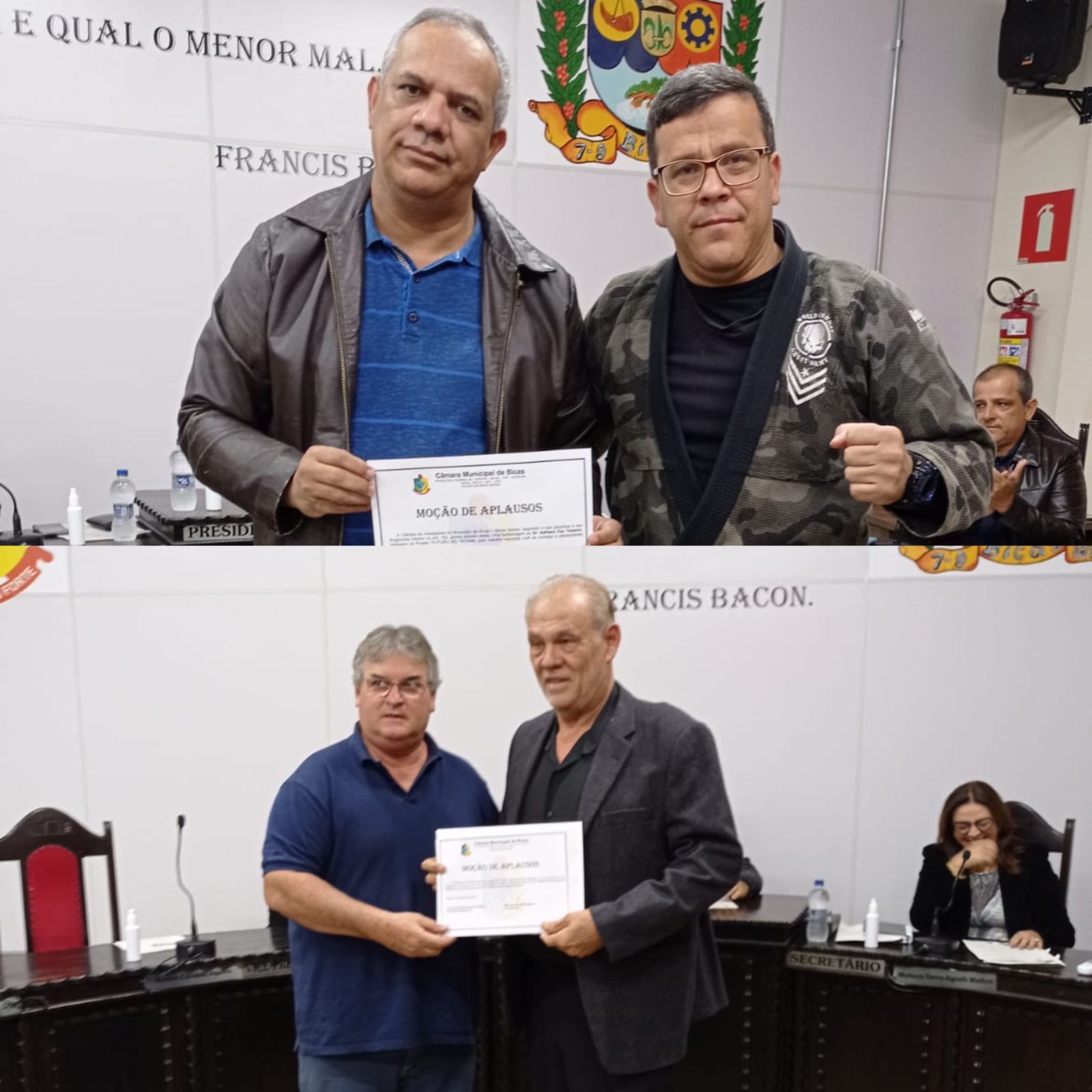 Vereadores entregam moções de aplausos a professor de Jiu-Jitsu e grande empresário da cidade